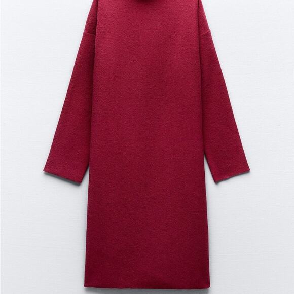 ZARA SOFT MIDI DRESS - Picture 7 of 9